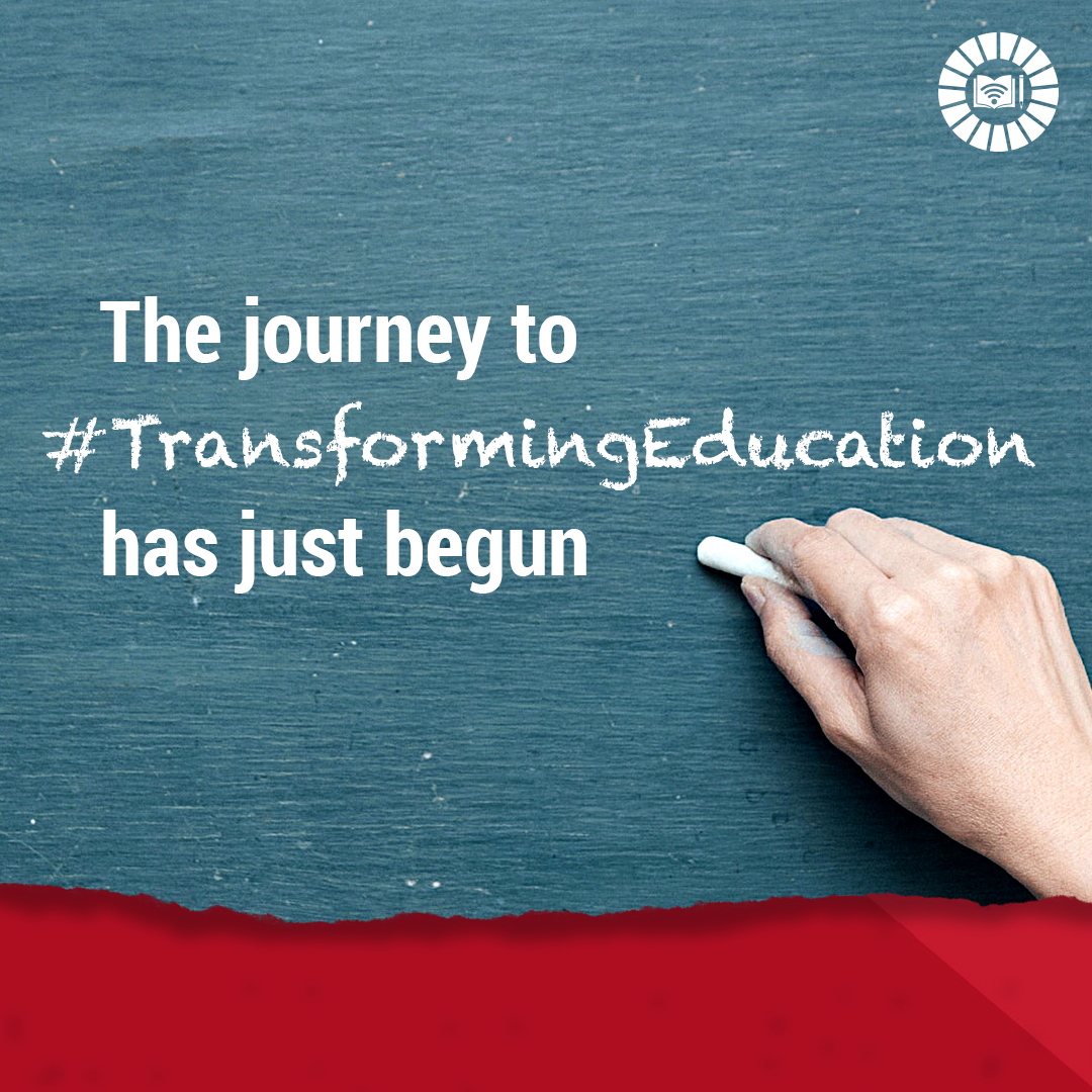 Le voyage vers #TransformingEducation vient de commencer