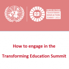 Transforming Education Summit Engagement Guidelines