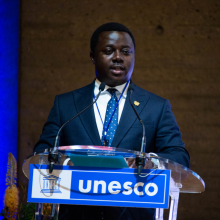Ghana, John Ntim Fordjour, Vice-ministre de l'Éducation, c UNESCO_Lily CHAVANCE 1000px.png