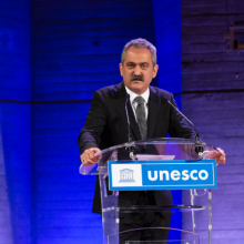 Turkey, Mahmut Özer, Minister of National Education, c UNESCO_Christelle ALIX 1000px.png