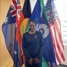 Motunrayo Fatoke en la sede de la ONU