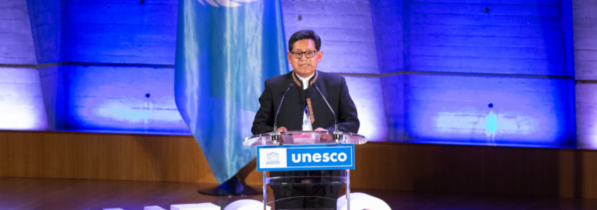 Bolivia, Edgar Pary Chambi, Ministro de Educación, c UNESCO_Christelle ALIX 1000px.png