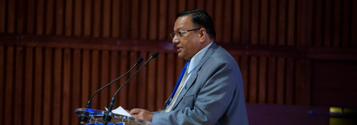Nepal, Devendra Paudel, Minister for Education, Science and Technology, c UNESCO_Lily CHAVANCE 1000px.png